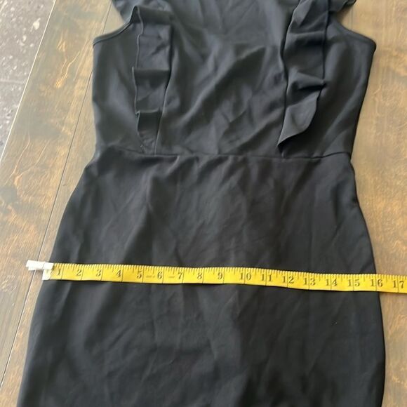 Ruffle Sleeve Wedding Guest Formal Bodycon Mermaid Evening Party Midi Dress - Picture 10 of 15